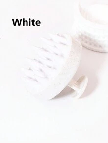 Brosse de shampooing pour massage du cuir chevelu, utilisation à sec et humide, soins manuels du cuir chevelu, grattoir doux en silicone utilisé pour enlever les pellicules et exfolier - Multicolore - Voir 8