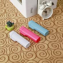 1pc Portable Colorful Plastic Toothpick Holder, Transparent Plastic Toothpick Case, Portable Toothpick Storage Box, Needle Case For Outdoor Travel (White/Blue/Pink - Toothpicks Included) - Multicolor - View 5