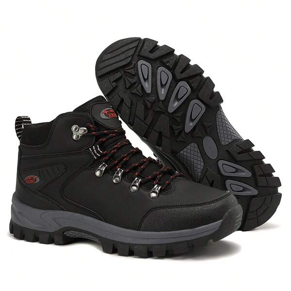 Bottes de randonnée en montagne haute, chaussures de sport décontracté chaudes pour homme, bottes de trekking, de camping et de randonnée surdimensionnées