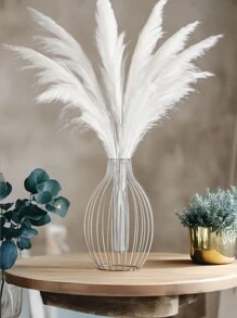 1PC Hand-Forged Metal Wire Vase - Modern Minimalist Geometric Openwork Sphere Shape, Artisan Tabletop Centerpiece For Floral Arrangements, Wedding/Home/Office Decor, Rustic Farmhouse Style All-Season Decorative Vase Gifts Birthday Graduation Home Decor Room Decor Flower Vase Glass Vase - Silver - View 7