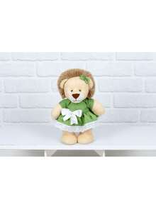 Plush  Lion Standing Upright Girl 25 Cm - Niches And Decorations - 綠色 - 查看 2