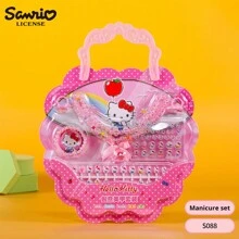 1 套儿童迷你指甲贴纸套装带项链戒指手链女孩生日礼物创意玩具 DIY 手指装饰卡通人物 Melody Purin 爱好收藏 - 彩色 - 查看 19