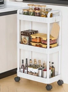 1 Giá để đồ mỹ phẩm nhiều tầng có thể di chuyển, thích hợp cho nhà bếp, phòng khách, phòng ngủ, phòng tắm, trang trí ngoài trời - Nhiều màu - Xem 1