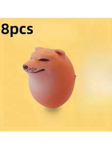 Shiba Inu Egg Cartoon Dog Doll - Plastic Animal Toy, Various Breed Sizes, No Battery Required - Collectible Novelty Shiba Inu Egg Mini Doll, Perfect For Play And Decoration