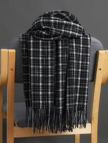1 chiếc khăn choàng cổ đa năng in họa tiết cổ điển Unisex, khăn choàng kẻ caro dày cỡ lớn, khăn choàng đa năng, khăn tắm biển, khăn trùm đầu Muslimah, quà tặng sang trọng, khăn quàng cổ hình chữ nhật cho mọi mùa - nhiều màu - Xem 1