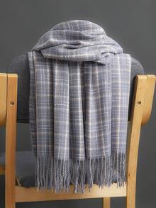 1 chiếc khăn choàng cổ đa năng in họa tiết cổ điển Unisex, khăn choàng kẻ caro dày cỡ lớn, khăn choàng đa năng, khăn tắm biển, khăn trùm đầu Muslimah, quà tặng sang trọng, khăn quàng cổ hình chữ nhật cho mọi mùa - nhiều màu - Xem 3