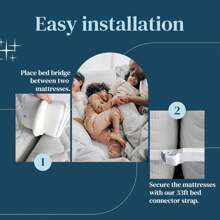 Kit de conversión de cama individual a king size - Puente de cama - Conector de cama individual a king - Conector de cama individual y individual extra larga - Puente conector de colchón de cama individual - Kit de conversión de cama California king (grado de 10 pulgadas)