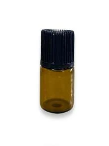 Amber Glass Sample Bottle With Dropper 1ml With Bung Plug - Kit With 20 - Rust Brown - View 4