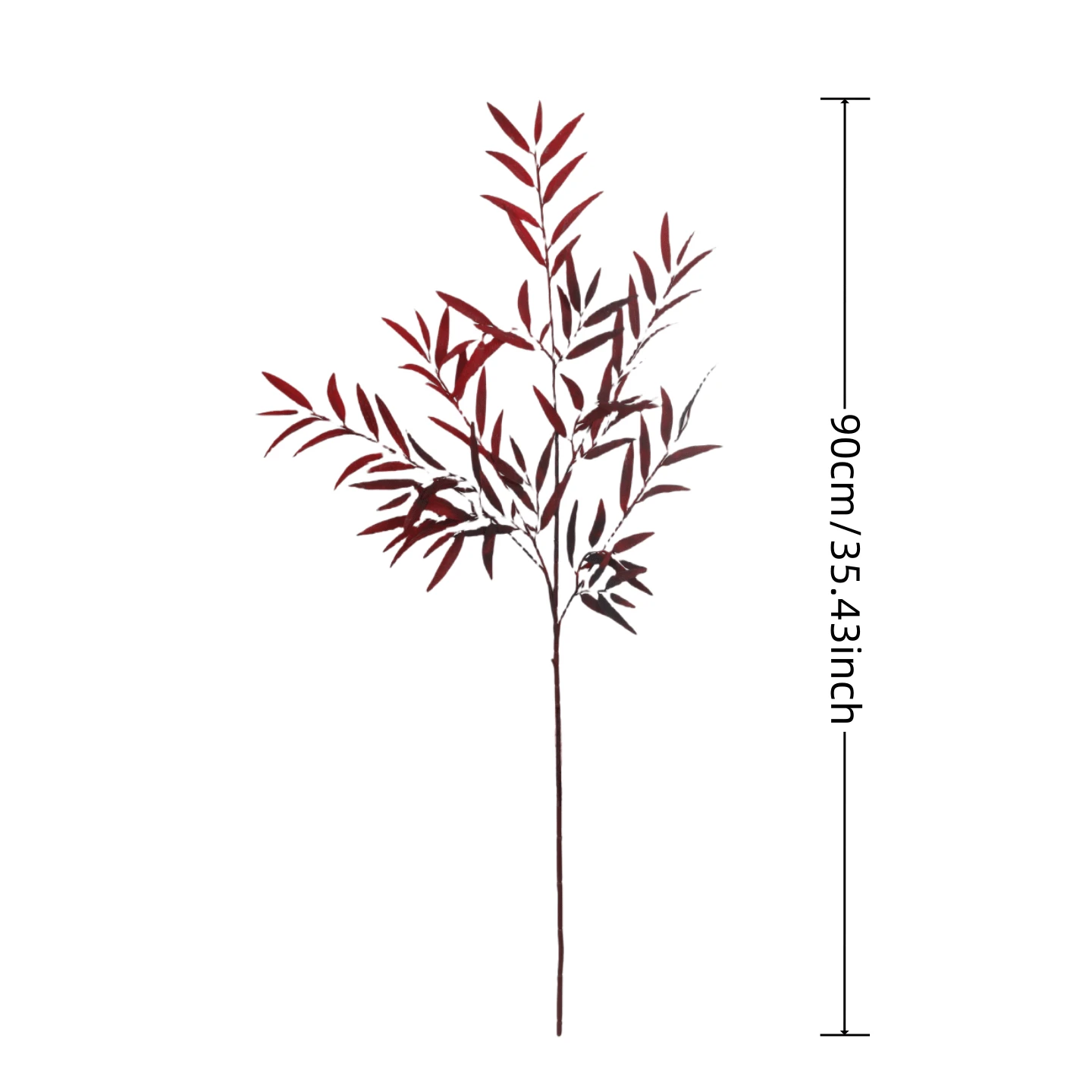 3pcs Artificial Autumn Plant Eucalyptus Branches, Fake Eucalyptus Stems