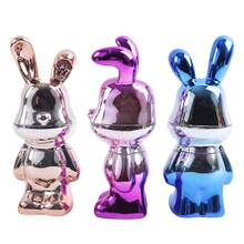 1pc Random Color Electroplated Rabbit Cigarette Lighter, Zinc Alloy + Plastic Material, Unique Design, Gift For Friend - Random Color - View 7