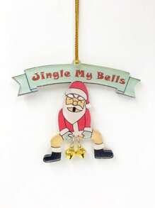 1 件亚克力圣诞老人装饰带铃铛 - 有趣的圣诞节节日装饰，适合节日派对和装饰的最佳礼物 - 彩色 - 查看 6
