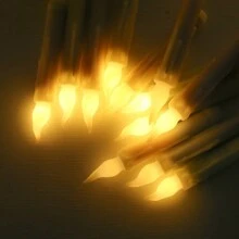24PCS LED Wax Flickering Flameless Candle Lights Battery Operated Taper Dinner Party Home Halloween Thanksgiving Xmas Christmas Wedding Valentines Day Decorations Candles - 白色 - 查看 5