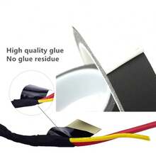 APORNI 醋酸布胶带，耐高温线束电缆固定，抗撕裂，绝缘，防腐，防尘胶带，适用于手机维修 - 黑色 - 查看 7