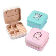 Hộp đựng trang sức du lịch có chữ cái đầu được cá nhân hóa, Hộp đựng trang sức nhỏ làm quà tặng phù dâu, Quà tặng Ngày của Mẹ/Sinh nhật cho Mẹ/Bạn bè/Chị gái - Nhiều màu - Xem 7