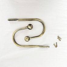 2pcs Minimalist Curtain Wall Hooks, Round Headed Small Curved Hooks - Multicolor - View 5