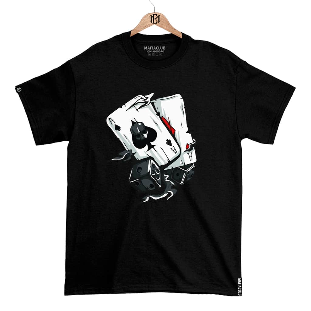 Poker Card T-Shirt Truco Men's Women's Basic Shirt Plus Size Premium Top - Immediate Shipping! - Black - View 1