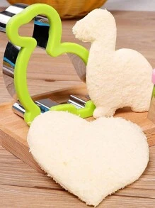 1 pieza cortador de pan con diseño de dinosaurio - Verde - Ver 6