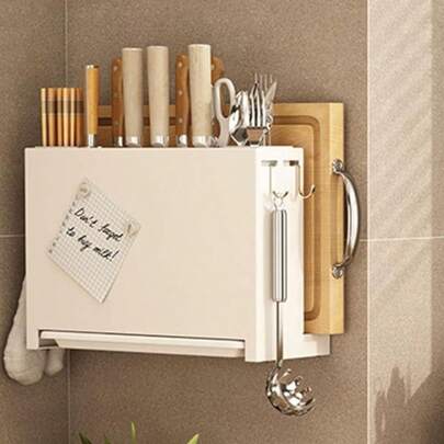 Kitchen Knife Storage Rack, Kitchen Knife Pot Cover, Cutting Board Storage Rack, Chopsticks Cage, Knife Holder, Integrated Kitchen Supplies With Block Kitchen Knife Set, Kitchen Knife Storage With Knife Holder Kitchen Tableware Drying Rack Kitchen Knife