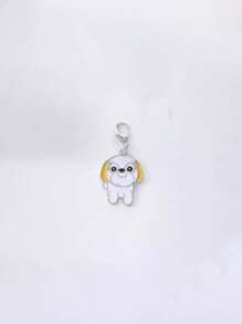 1pc Metal Mini Dachshunds Bulldogs Dog Charm For Jewelry Cute Animal Couple Lovely Keychain Car Keyring Bag Headphone Pendant Bracelet Necklace Char - Multicolor - View 9