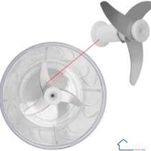 Kit 02 Large Food Crusher Food Chopper Multiprocessor Mini Processor 500ML Cut Tear Food Kitchen - 黑色 - 查看 3