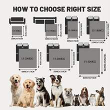 1pc Waterproof Pet Bed Mat, Durable And Easy-To-Clean Dog Bed Cover, Suitable For Dogs And Cats, Pet Blanket (Red, Black, And Dark Blue ) - Black - View 2