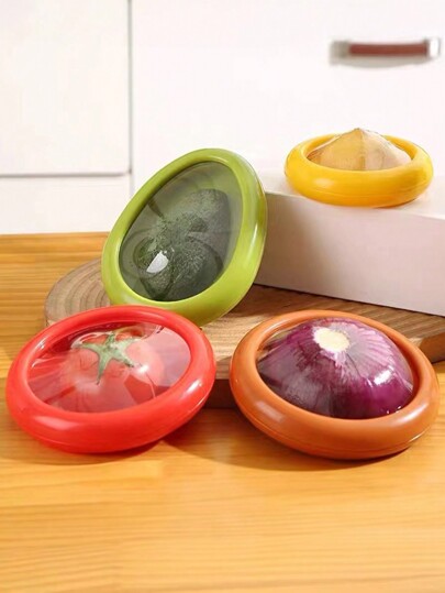 1PC/4PCS Fruit Storage Box,Silicone Fruit Storage Containers,Avocado Saver For Fridge,Reusable Storage Containers For Fridge,Onion Savers,Fruit & Vegetable Storage For Onion,Tomato,Lemon,Potatoes,Reusable Holder For Food Storage,Fresh Stretch Pods For Food Saver,Kitchen Storage,Kitchen Organizer,Kitchen Organiser,Storage Items,Kitchen,Storage,Organizer,Organiser,Organization,Organizers,Drawer Organizer,Travel,Kitchen Items,Kitchen Utensils,Kitchen Tools,Kitchen Things., For Outdoor, Camping