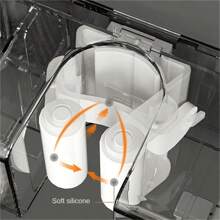 1 pièce Support mural pour balai et vadrouille avec crochets, organisateur puissant et autoadhésif pour balai et vadrouille pour jardin et garage, sans perçage, facile à installer et pratique à ranger