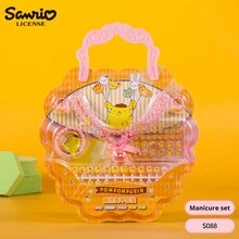 1 套儿童迷你指甲贴纸套装带项链戒指手链女孩生日礼物创意玩具 DIY 手指装饰卡通人物 Melody Purin 爱好收藏 - 彩色 - 查看 6