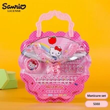 1 套儿童迷你指甲贴纸套装带项链戒指手链女孩生日礼物创意玩具 DIY 手指装饰卡通人物 Melody Purin 爱好收藏 - 彩色 - 查看 7