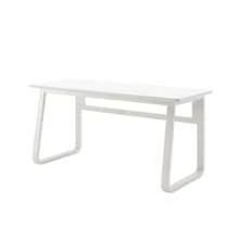 Modern Sturdy Table Writing Desk Laptop Table ,Computer Desk Table Simple Gaming Table Home Desk Student Writing Desk Bedroom Desk Workbench Desk - 白色 - 查看 6