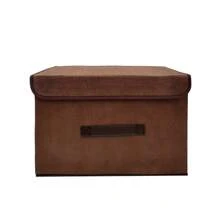 Organizer Boxes Made Of Multipurpose Foldable TNT With Lid - 棕色 (G) - 查看 2