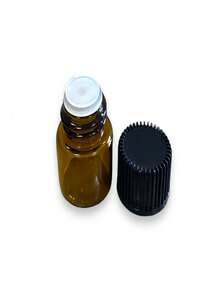 Amber Glass Sample Bottle With Dropper 1ml With Bung Plug - Kit With 20 - Rust Brown - View 3