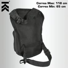 Piernera Táctica Kampak ONP13 Amplia Multicompartimentos - Negro - Ver 5