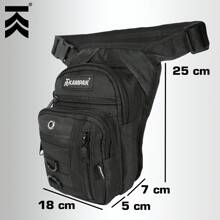 Piernera Táctica Kampak ONP13 Amplia Multicompartimentos - Negro - Ver 3