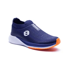 Men's Slip-On Sock Sneakers Comfortable Lightweight Soft Gym Sports Shoes - 藏蓝色 - 查看 2