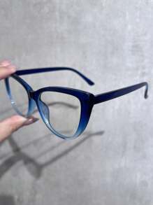 1pc/2pcs/3pcs/5pcs Unisex Light & Anti-Fatigue Clear Lens Fashion Cat Eye Leopard Print Glasses, Suitable For Daily Use For Computer, TV, Gaming, Mobile Phone