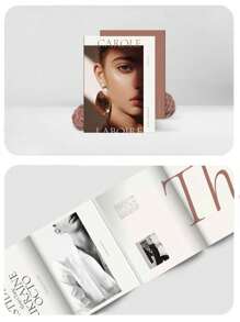 1 Set de álbumes de revistas estilo europeo y americano, props de fotografía estilo Ins, props de fotografía de póster de 24 páginas, papel de fondo de fotografía de modelo, props de estilo nórdico Ins, mejor regalo