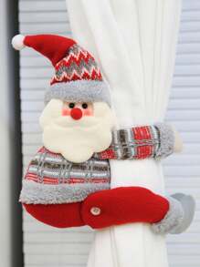 1 búp bê nhồi bông Giáng sinh - Ông già Noel, Người tuyết & Nai sừng tấm, Trang trí rèm cửa hoạt hình, Thích hợp để trang trí nhà cửa, Trang trí tiệc họp mặt tại nhà, Giáng sinh - Nhiều màu - Xem 9