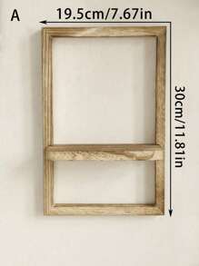 1 件木质浮动搁板，质朴木质搁板，用于墙壁储物，壁挂式木质展示架，适用于卧室厨房，壁挂式搁板，卫生间上方的墙壁搁板，小型壁挂式农舍装饰、家居装饰、房间装饰、墙壁装饰 - 置物架 - 查看 13