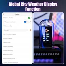 RGB Nixie Tube Clock LED Glows IPS Color Screen DIY Analog Digital Tube Night Lights For Gaming Room Desktop Home Decoration Gift Idea - Multicolor - View 8