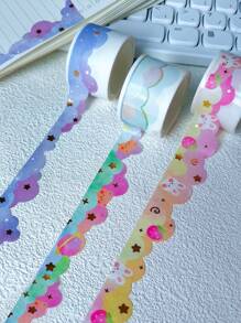 1roll Cloud Pattern Washi Tape Back To School