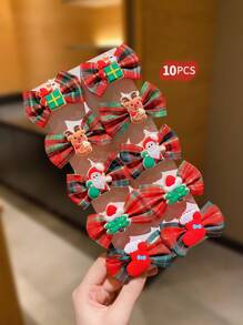20pcs Christmas Hair Clips, Cute Girls Hair Accessories Suitable For Everyday Wear