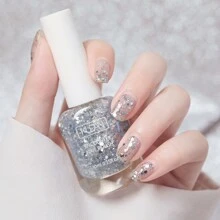 10ml 指甲油 - 快干指甲油，粉红色黑色白色红色指甲油，光泽时尚指甲油，适合在家美甲沙龙