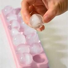 New Ice Grid Ice Box, Homemade Ice Block Mold Quick Freezer, Refrigerator Box, Ice Ball Plastic Spherical Heart Shaped Kitchen Ice Box - Multicolor - View 5