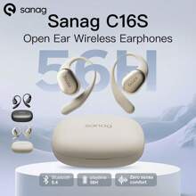 Tai nghe không dây Sanag C16S dạng hở tai có thời lượng pin dài 56 giờ Tai nghe âm thanh toàn cảnh Dolby-Level Thiết kế dạng hở tai thoải mái không gây khó chịu - Màu be - Xem 1