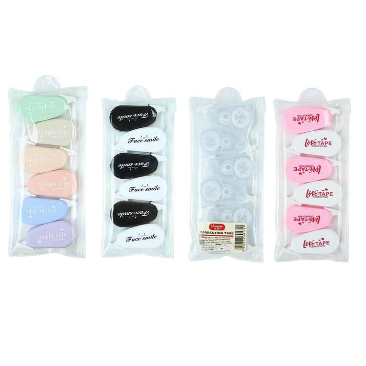 Multipack Muted Color Correction Tapes - Ideal For All Your Writing Correction Needs! - Multicolor - View 12