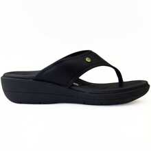 Piccadilly Anabela Flip-Flops With Anatomical Plantar Comfort - 黑色 - 查看 1