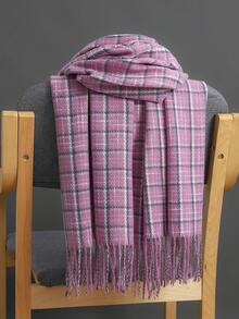 1 chiếc khăn choàng cổ đa năng in họa tiết cổ điển Unisex, khăn choàng kẻ caro dày cỡ lớn, khăn choàng đa năng, khăn tắm biển, khăn trùm đầu Muslimah, quà tặng sang trọng, khăn quàng cổ hình chữ nhật cho mọi mùa - nhiều màu - Xem 5