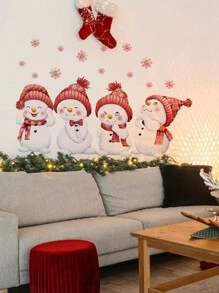 mama look 1 miếng/5 miếng Miếng dán tường hình mũ người tuyết hoạt hình, phòng ngủ phòng khách phòng học phòng khách trang trí nhà ngày lễ sơn tự dính, PVC có thể tháo rời, miếng dán, miếng dán tường, miếng dán vinyl để trang trí nhà, vật dụng trang trí mùa xuân làm mới ngôi nhà của bạn, miếng dán trang trí Rama Giáng sinh trang trí giáng sinh trang trí giáng sinh trang trí giáng sinh - Nhiều màu - Xem 10