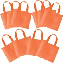 10个装鲜艳无纺布礼品袋，可重复使用，易于用于派对礼品、生日装饰、婚礼装饰、小型企业用品和工艺品，适合返校情人节 - 彩色 - 查看 12